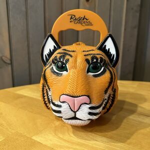 Busch Gardens Tampa Bay Tiger Bucket Lunchbox Vintage Collectible